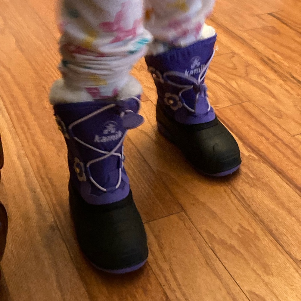 Kamik Kids' Purple and Black Snow Boots